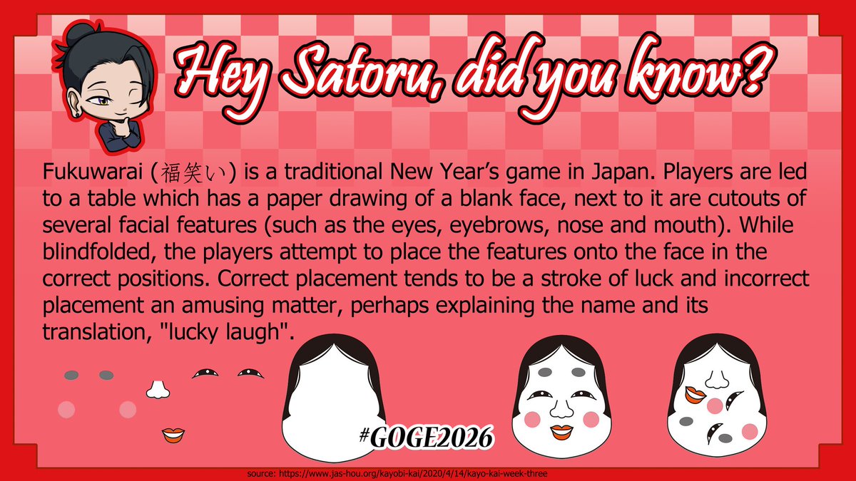 Suguru talks about some fukuwarai facts

#GoGe2026