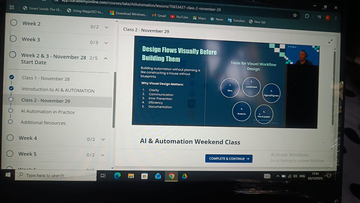 Ifeaka22's tweet image. You can&apos;t automate without planning. To plan, there are tools you can use to build your visual workflow design. They are ; miro, lucidchart, draw.io or manually with your pen and paper.
@TSAcademyOnline