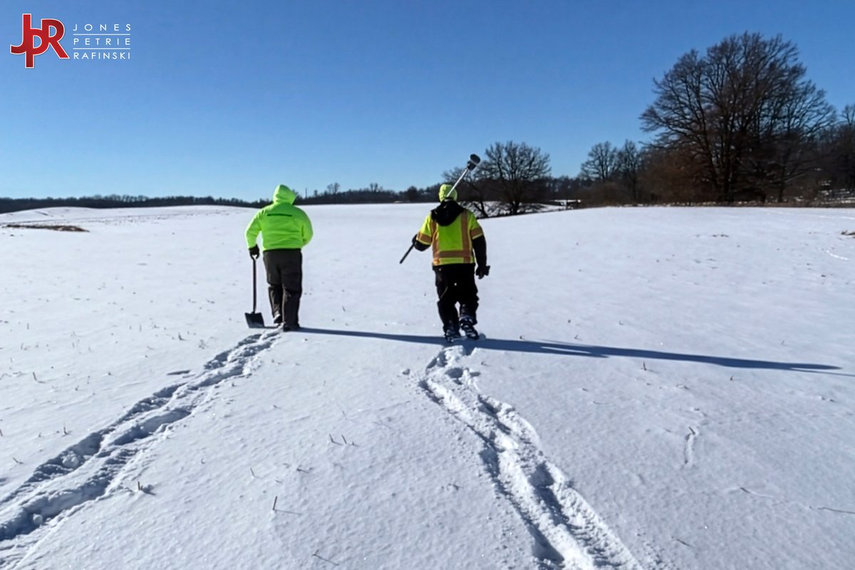 JPR1Source's tweet image. Shoutout to our survey crew — out there measuring snow depth like it’s another job site! (We’re kidding. Mostly.) 

Stay warm, stay safe, and enjoy the season, everyone! #SurveyLife #IndianaSurveyors
