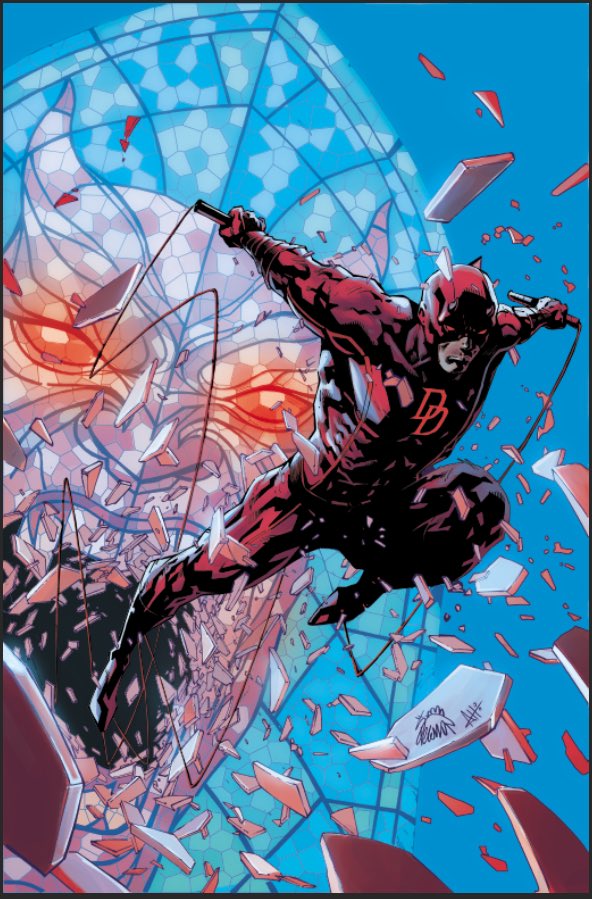 RyanStegman's tweet image. My cover to Daredevil 1! With colors by Arthur Hesli!