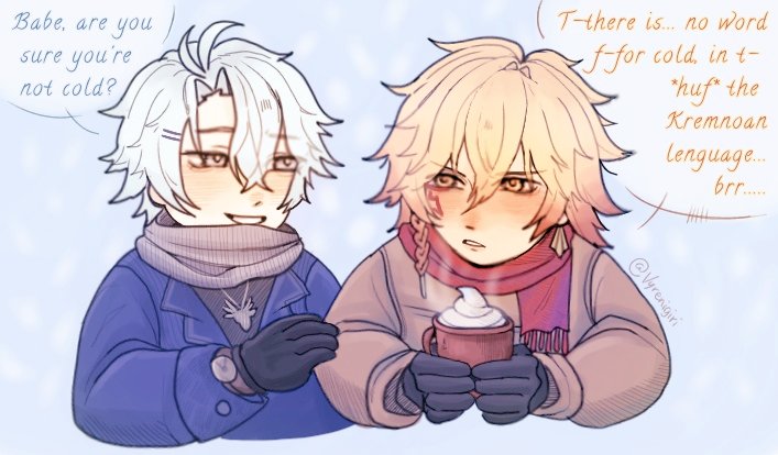 Vyrenigiri's tweet image. Winter with phaidei 🏔️ #phaidei #HonkaiStarRail