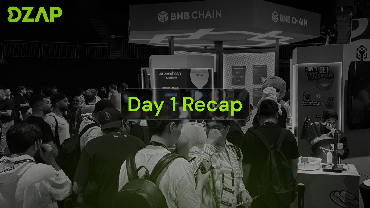 dzap_io's tweet image. Day 1 Recap — #BinanceBlockchainWeek    

Today was packed with meaningful connections and deep technical discussions.

We connected with top protocols, diving into protocol-to-protocol liquidity flows and showcasing our AI-powered swaps.

Dubai’s energy is unmatched.