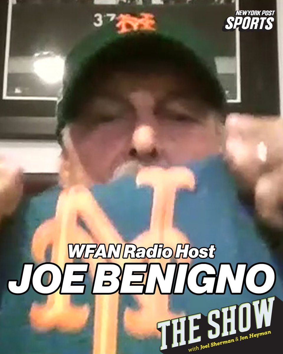 nypostsports's tweet photo. WFAN Radio legend @JoeBenigno_real joins @JonHeyman today on The Show!

Episode out soon 👀 https://t.co/WowmE4JEPg