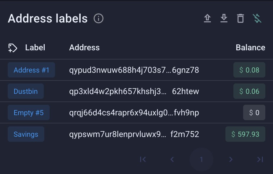 Have you noticed the personal labels <a href="/kaspa_stream/">Kaspa.stream - Block Explorer</a> ?
Label individual addresses, "override" global labels, import from / export to file.
