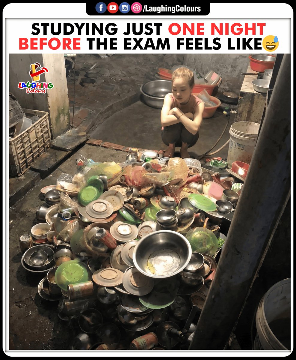LaughingColours's tweet image. Last night study struggle 😅

#ExamLife #StudentProblems #RelatableMemes #StudyStruggle #FunnyPosts #ExamSeason