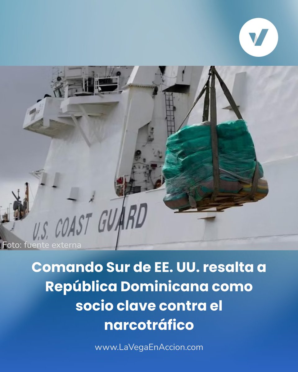 LaVega_enAccion's tweet image. El Comando Sur felicitó a RD por una nueva operación antidrogas, resaltando sus “éxitos sin precedentes” y su rol clave en la seguridad del Caribe. EE. UU. y RD mantienen cooperación.

#Southcom
#Narcotrafico
#Seguridad
#Caribe
#Cooperacion
#EEUU  

 🌐 lavegaenaccion.com