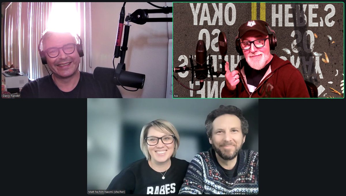 The latest episode is up as <a href="/heyitstva/">Todd Van Allen</a> and Producer <a href="/dfiander/">Darcy Fiander</a> talk with <a href="/MattBaram/">Matt Baram</a> and <a href="/snieckus/">Naomi Snieckus</a> of <a href="/BaramSnieckus/">Baram & Snieckus</a> talk about their show "Big Stuff" at <a href="/GCTCLive/">Great Cdn Theatre Co</a> !

Enjoy!

oshopod.com/2025/12/03/epi…

#podcast #comedy #jokes