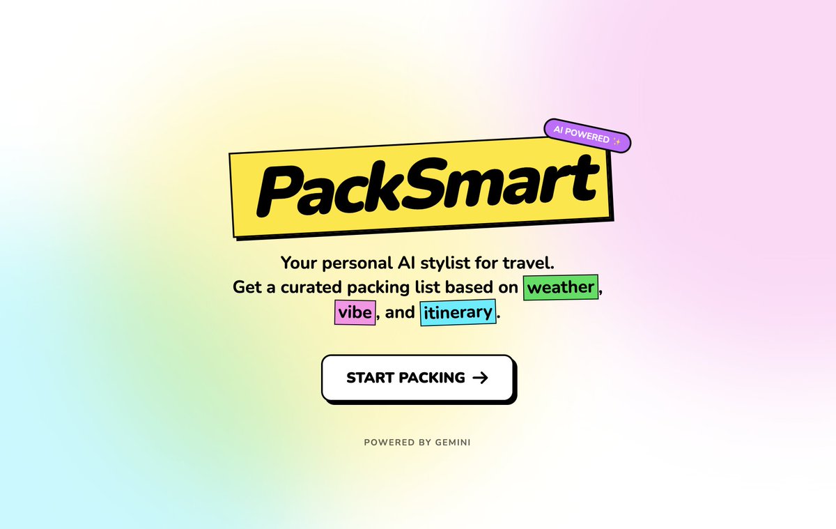 aaadit_s's tweet image. first app going live 🛵

Had some exciting times building this simple app with @GoogleAIStudio, and pretty happy with the results ✈️

Share your thoughts in the comments below *plz

 packsmart-41776965442.us-west1.run.app