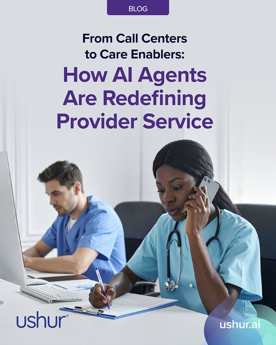ushurInc's tweet image. From call centers to care enablers, #providerservice is evolving. Ushur’s #AIAgent for #ProviderService turns manual, high-volume provider support into an intelligent, always-on experience that reduces friction and accelerates care. Learn more: hubs.la/Q03WzGMv0 #healthtech