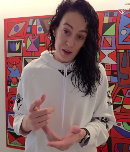 She's like a drip machine 

You push the button and it goes BRRRRRRRR