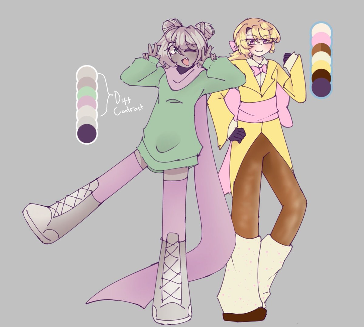 puqiemack's tweet photo. Yay SoftMirror! (Muffie x Glisten) #dandysworld #dandysworldoc #Ocxcanon #gijinka https://t.co/WzWjsbIxHj