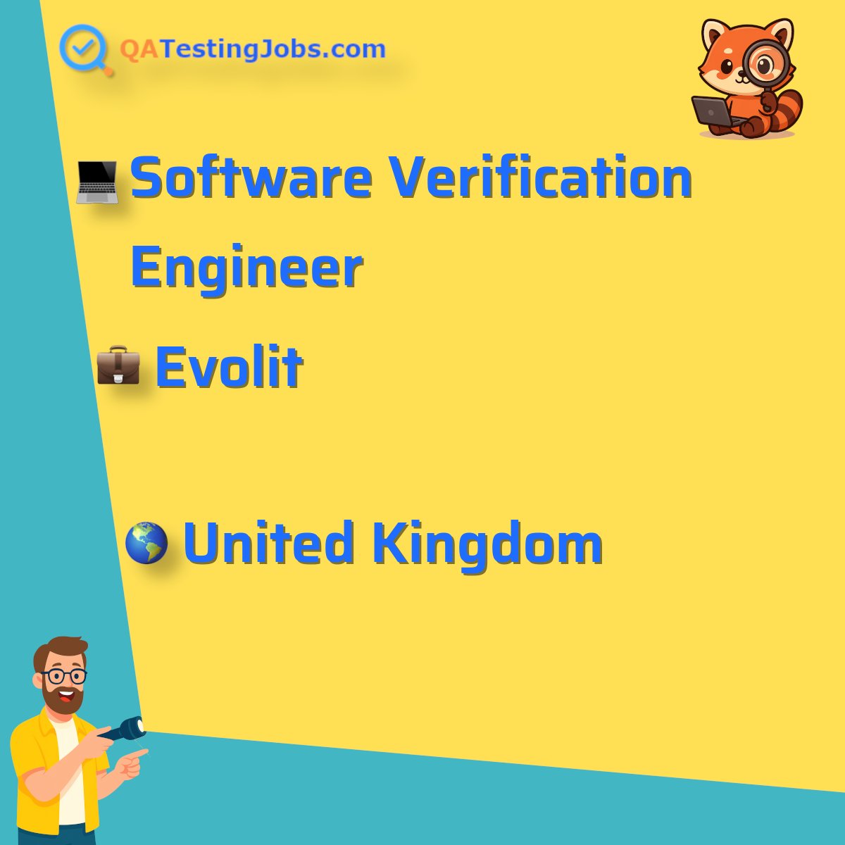 QATestingJobs's tweet image. Title: Software Verification Engineer
Company: Evolit
Country: United Kingdom
City: Bicester
Employment Type: full-time
Location: onsite
Remote/Onsite: onsite
Visa Support: 
Link: qatestingjobs.com/jobs/78978-sof…
#cprogramming #can #communicationskills #continuousintegration #do178c…