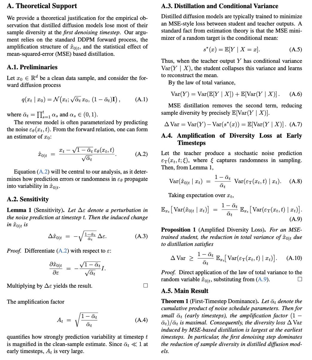 rohitgandikota's tweet image. We discovered how to fix diffusion model&apos;s diversity issues using interpretability!

It&apos;s all in the first time-step!⏱️

Turns out the concepts to be diverse are present in the model - it simply doesn&apos;t use them!

Checkout our @wacv_official work - we added theoretical evidence👇
