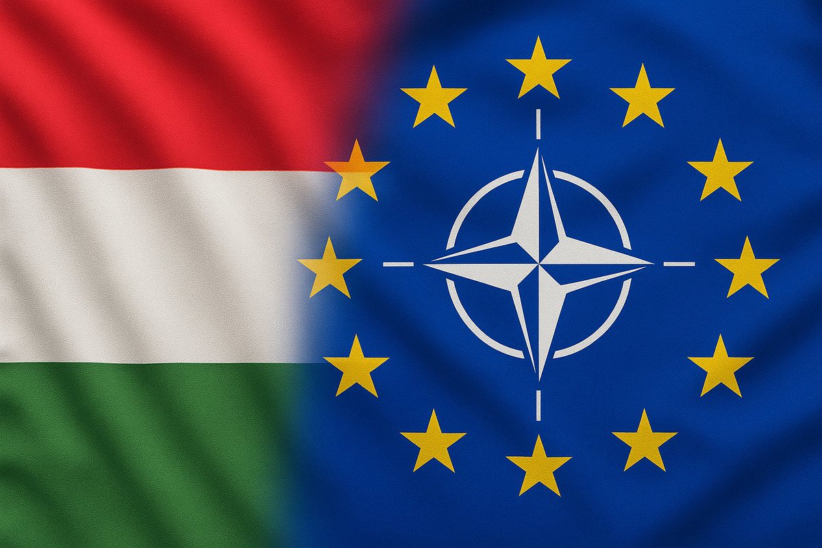 HungaryVox's tweet photo. BREAKING? A new 2025 #PolicySolutions poll finds 60% of Hungarians now say 🇭🇺 belongs to the West and want closer ties to the EU/NATO. Only 11% reject a Western orientation, while support for closer ties with Russia stalled. 🇪🇺📊 #Hungary #EU #NATO #EuropeanUnion #Orbana #Russia https://t.co/HaEqJZ7vza