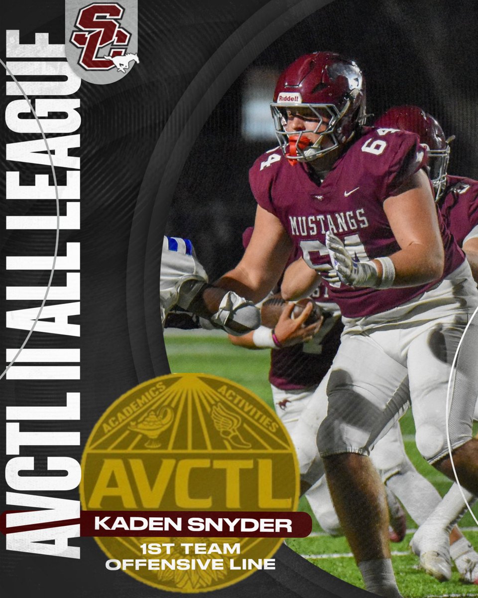 AVCTL ALL-LEAGUE   

Kaden Snyder | SR  
shorturl.at/mYFs4 

#BUILTDIFFERENT | #PHAST | #STATECHAMPS 🏆