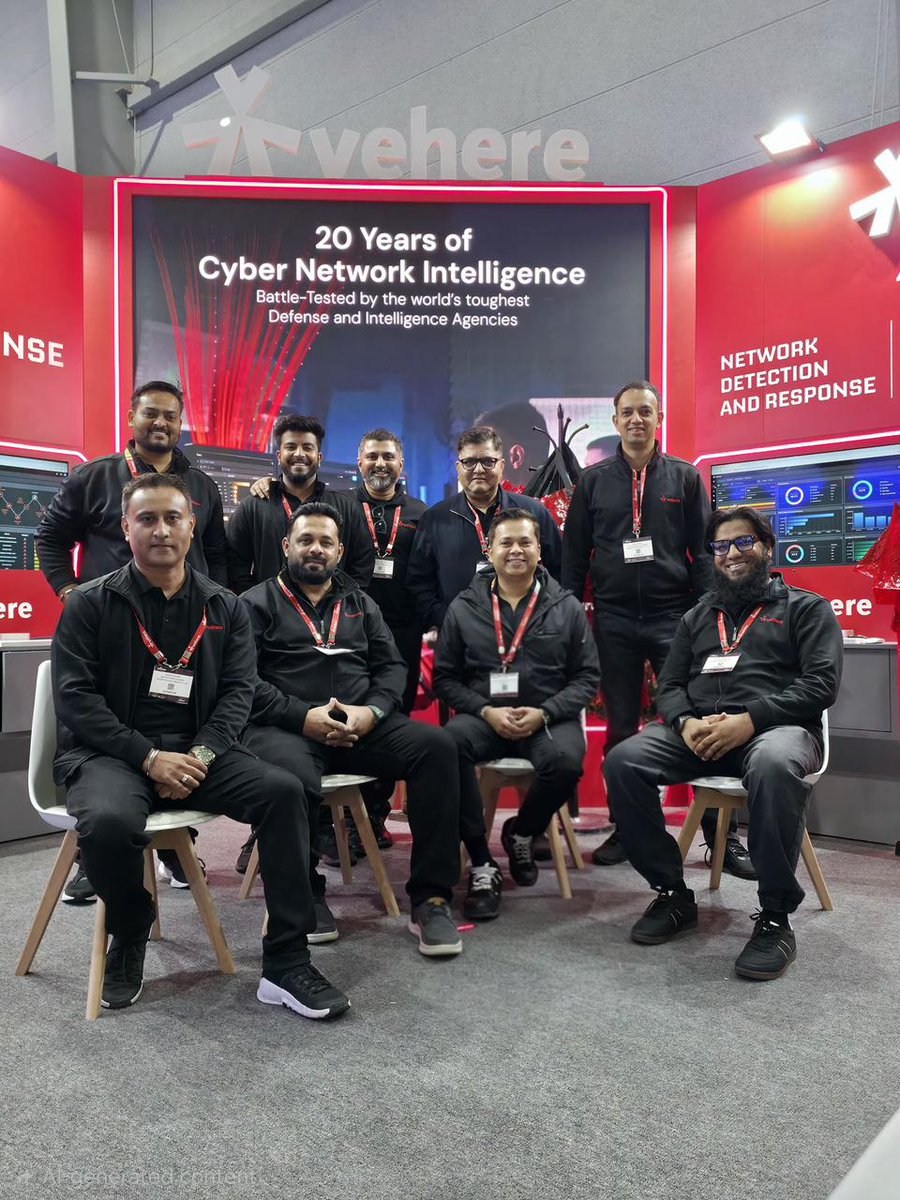 Vehere_Inc's tweet image. Here are a few highlights from BlackHat MEA Day 2...

#BlackHatMEA #Cybersecurity #InfoSec #NDR #Vehere