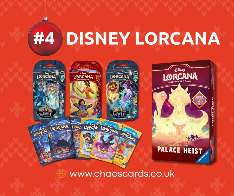 Behind Door No4 is the Disney Lorcana trading card game bit.ly/44MBqd3

Your favourite Disney Characters are questing for Lore, challenging each other or tackling villains in the Illumineer's Quests.

Starter decks, Booster Packs and the Palace Heist are all available in