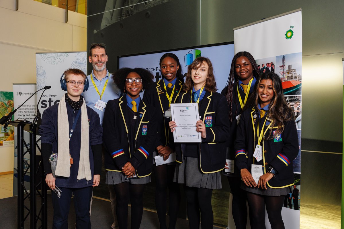 TechFestNews's tweet image. 🎉 Congrats to the winners of  STEM in the Pipeline 2025!

🥇 Robert Gordons College 
 🥈 St Margaret’s School for Girls 
 🏆 Innovative Award: Lochside Academy

Huge thanks to Apache @bp_plc CNOOC International @HarbourEnergy @NSTAuthority SPE  
 
👉techfest.org.uk/.../stem-in-th…