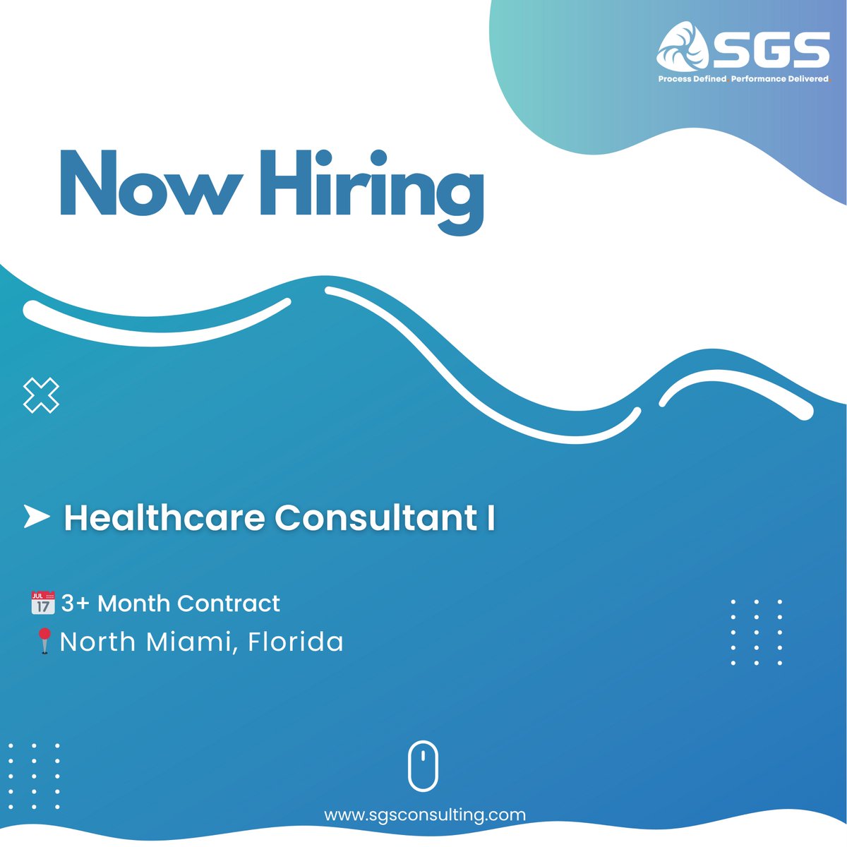 Now Hiring: Healthcare Consultant I 📍 North Miami, FL | 3+ mo contract |  bilingual (Spanish/English) required. 📩 Apply: https://t.co/tVNihpIT00  #healthcarejobs #casemanagement #floridajobs #sgsconsulting