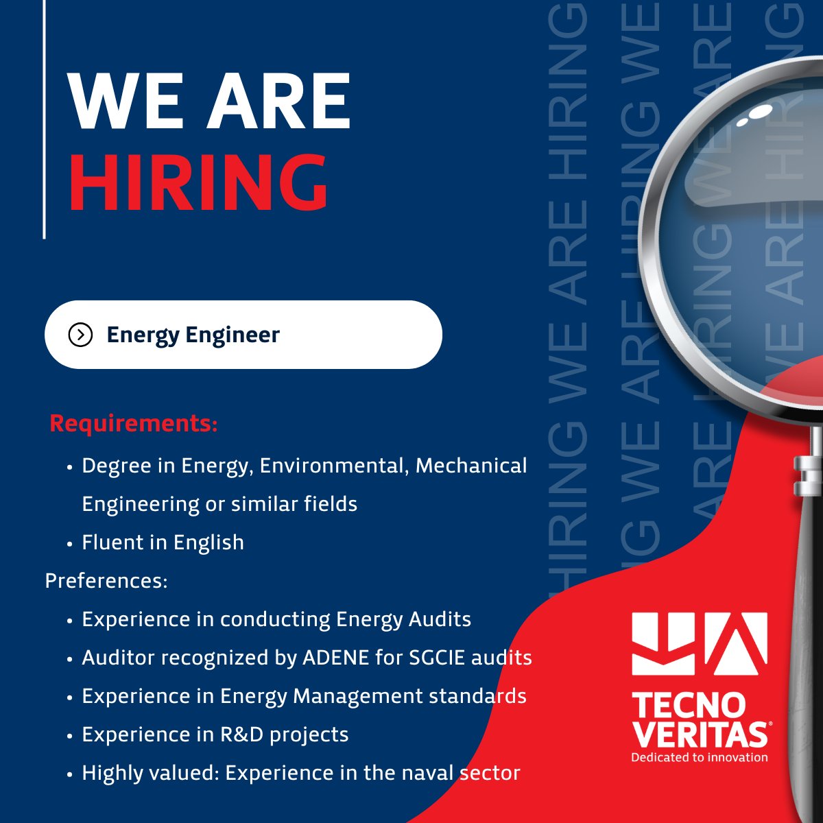 🚀 We’re Growing — and You Could Be Part of What Comes Next
And now… we’re looking for our next Energy Engineer to join this journey.
💬 Could this be you?
Explore the full vacancy and apply here:
linkedin.com/jobs/view/3781…