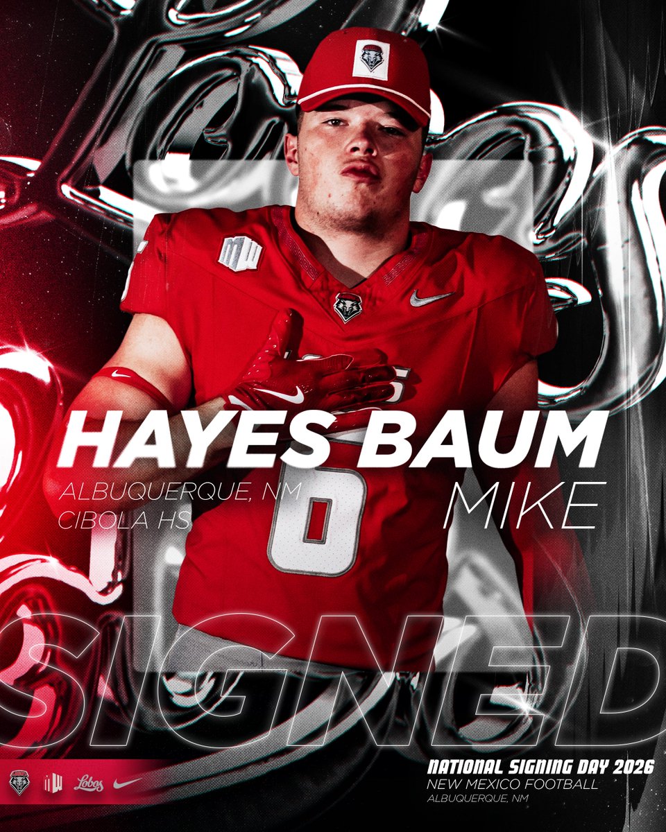 𝗕𝗢𝗢𝗠 another Lobo joins the pack ✍️🔥 <a href="/The__Baum/">Hayes Baum</a> 

#GoLobos | 🐺⬆️ | #NSD26