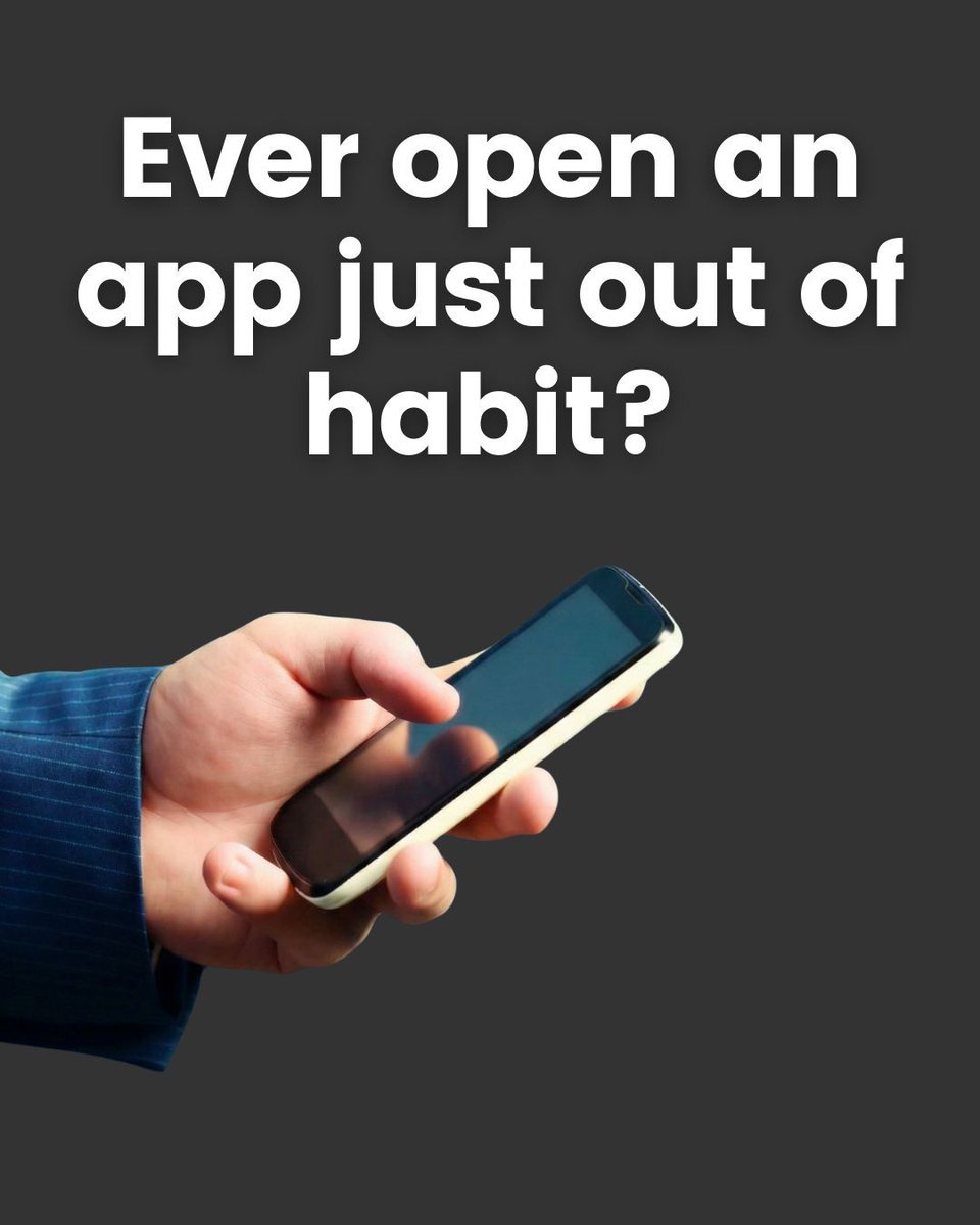 __bash_'s tweet image. The "muscle memory" of opening an app on your phone is scary. Your thumb just goes there before you even think.

I created an app and added a "conscious barrier" to intercept that impulse. It forces a pause and asks: "Do you really need to open this?"

#android #androidhomescreen