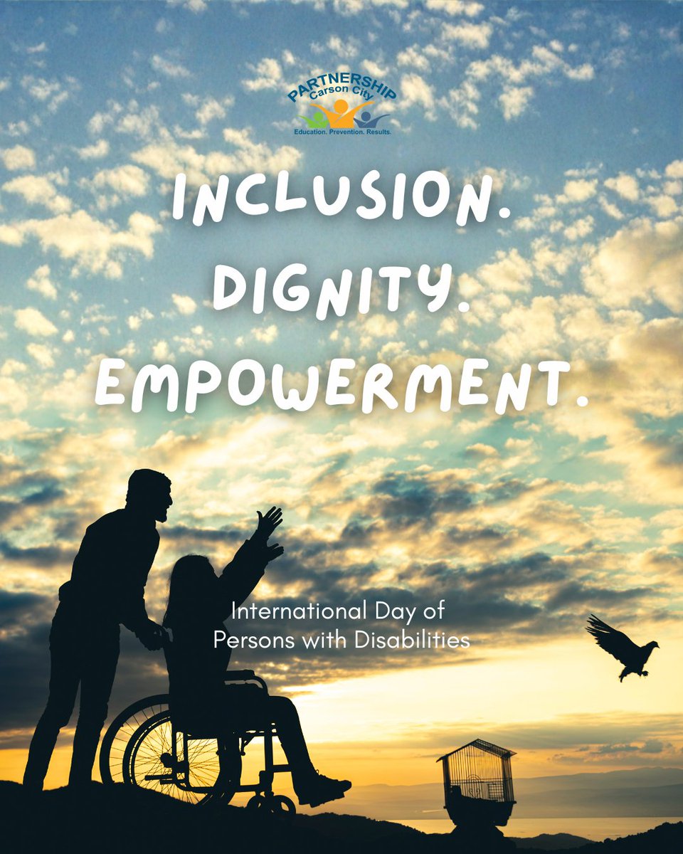 PartnershipCC1's tweet photo. We honor the strength, resilience and contributions of individuals with disabilities. 💙

Partnership Carson City is committed to fostering inclusion, accessibility and support for everyone — because a thriving community is one where every person is valued, heard and empowered. https://t.co/Y8KxZ7jy0E