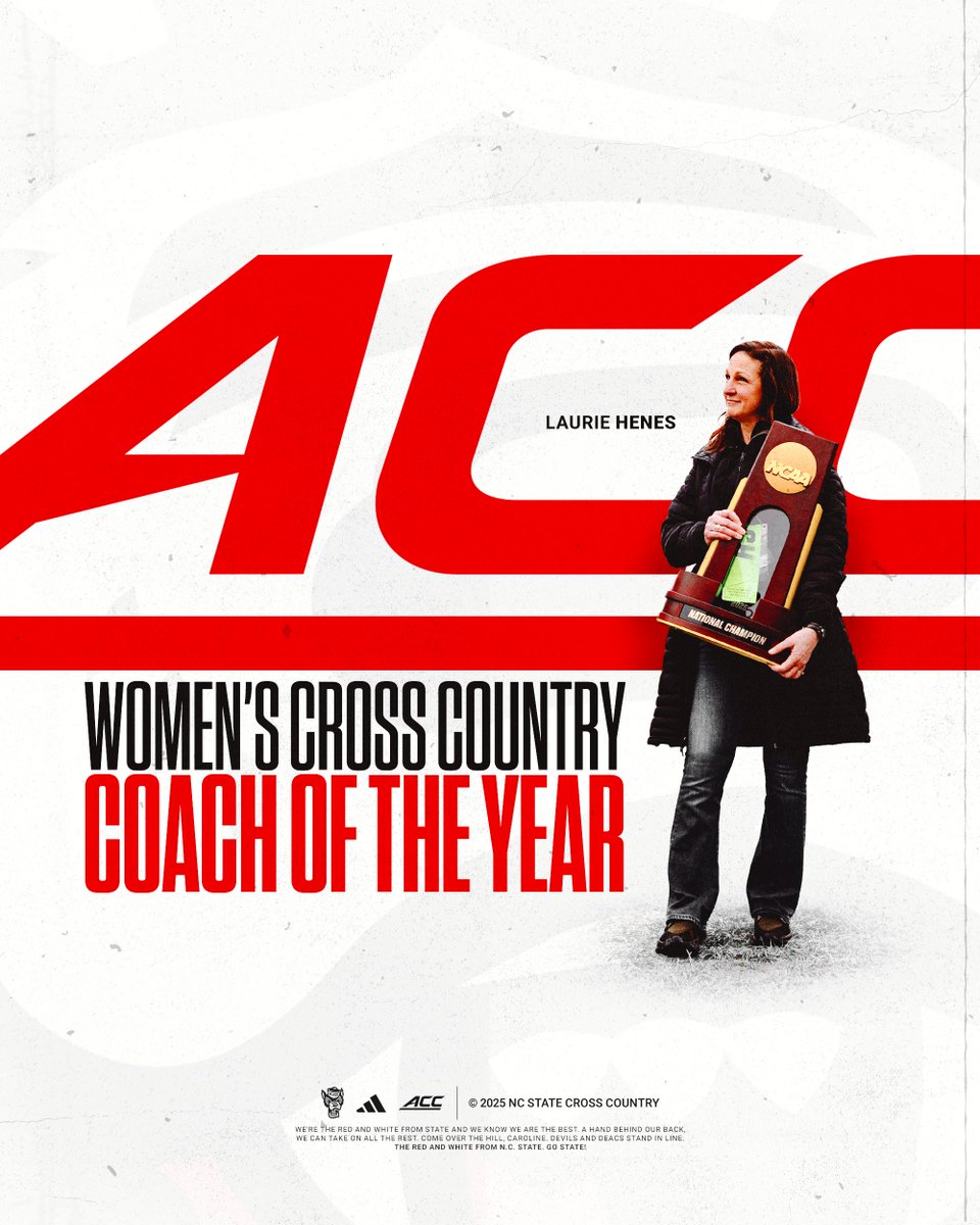 The Leader of OUR Pack 🐺

✔️ACC Coach of the Year
✔️Southeast Region Coach of the Year
✔️National Coach of the Year

#WolfpackXC | #GoPack