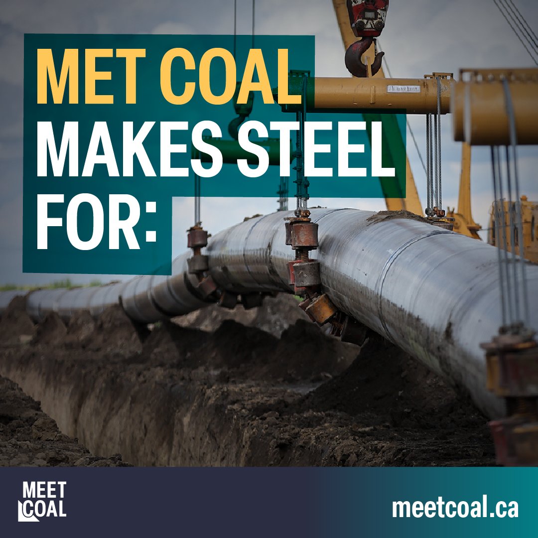 Do you like pipelines?

We sure do.

Steelmaking coal is responsible for over 70% of world steel production. It is critical to building energy systems — like pipelines. Let's get building so we can get more Canadian natural resources to the world.