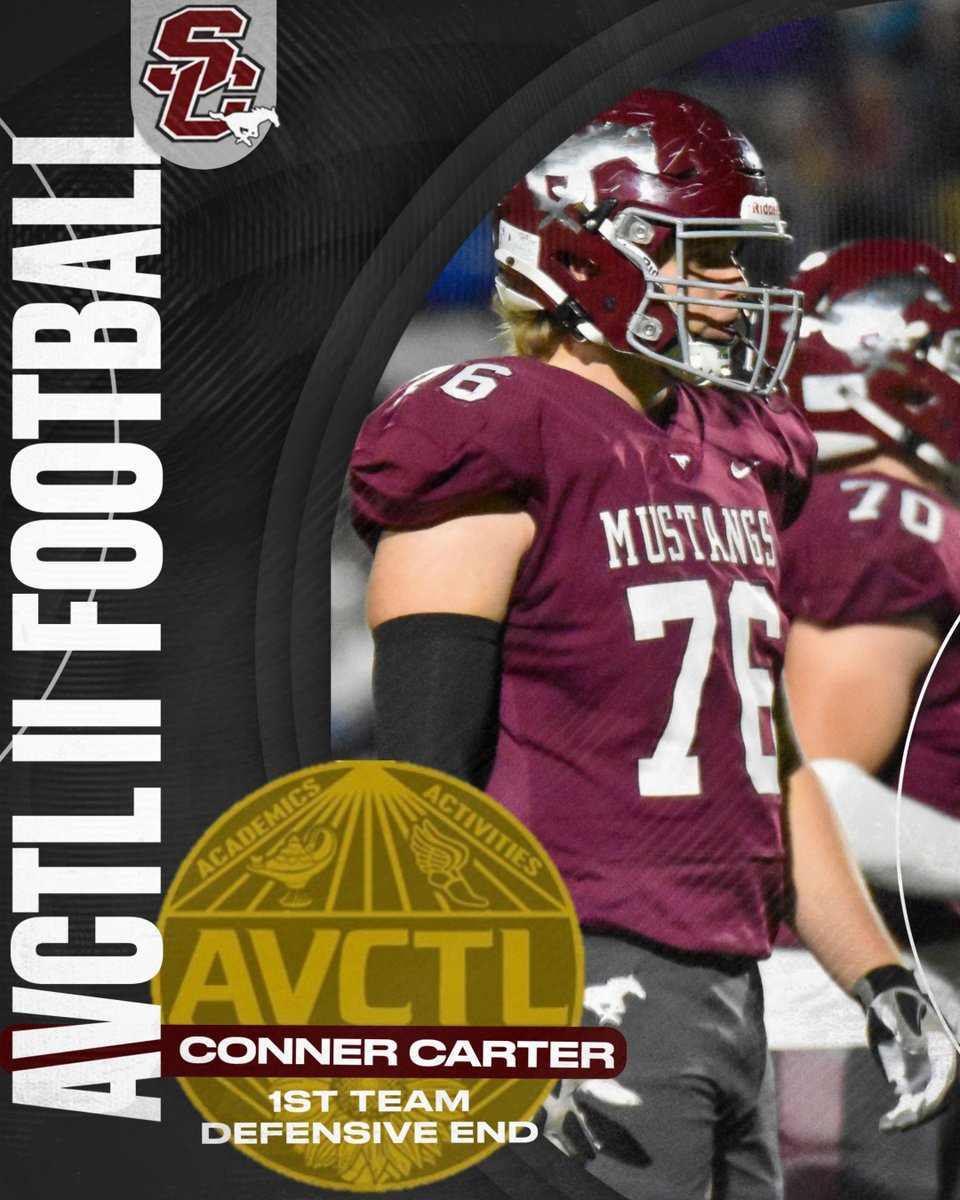 AVCTL ALL-LEAGUE   

Conner Carter | SR  
shorturl.at/mYFs4 

#BUILTDIFFERENT | #PHAST | #STATECHAMPS 🏆