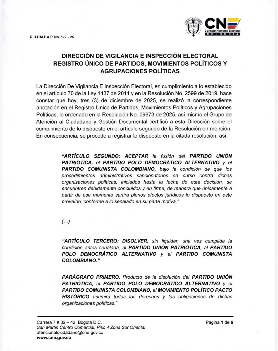 tamaraargote's tweet image. ¡Por fin tenemos personería jurídica
como @PactoHistorico @PactoCol
Hoy celebramos un logro histórico conquistado gracias a la fuerza del pueblo colombiano.

Por ahora, esta personería nace de la fusión del @PoloDemocratico, la @UP_Colombia y el @PComunistaCol, cumpliendo con los…