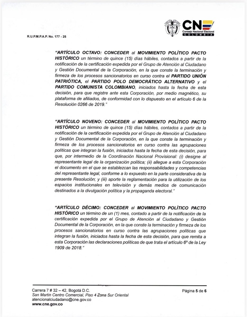 tamaraargote's tweet image. ¡Por fin tenemos personería jurídica
como @PactoHistorico @PactoCol
Hoy celebramos un logro histórico conquistado gracias a la fuerza del pueblo colombiano.

Por ahora, esta personería nace de la fusión del @PoloDemocratico, la @UP_Colombia y el @PComunistaCol, cumpliendo con los…