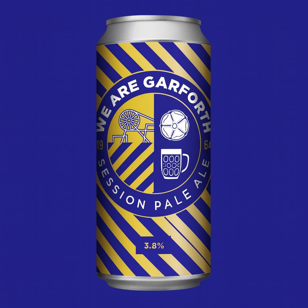 We Are Garforth. A Session Pale Ale. Launching Saturday.

Free samples at this weekend’s game. Try it before kick off or at half time.

Pre orders open on Saturday online and in person. Ready for Christmas. Gift packs will be available.