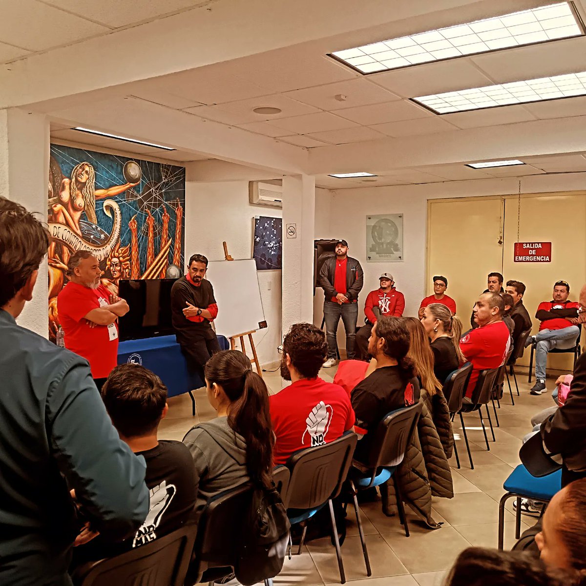 ¡Iniciamos Asamblea Permanente como CTAs en negociación SENEAM, SICT y Hacienda, siguiendo instrucciones de la Presidenta <a href="/Claudiashein/">Claudia Sheinbaum Pardo</a>, para defender derechos laborales y garantizar la seguridad aérea del país.

Somos esenciales: sin CTA no hay vuelos. 

#TodosSomosCTA