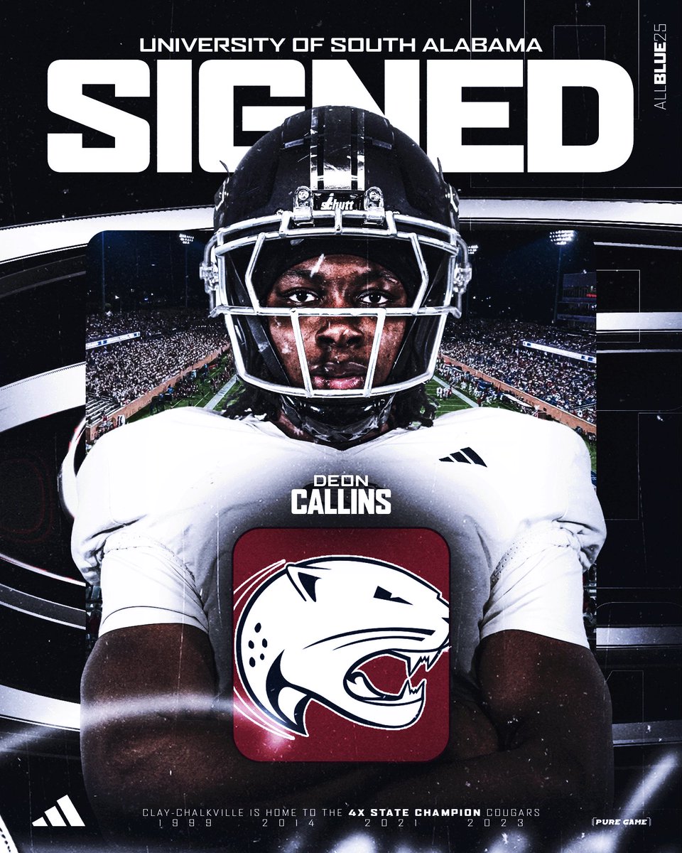 Cougars signed!
<a href="/deoncallins/">Deon E. Callins</a> to the University of South Alabama.