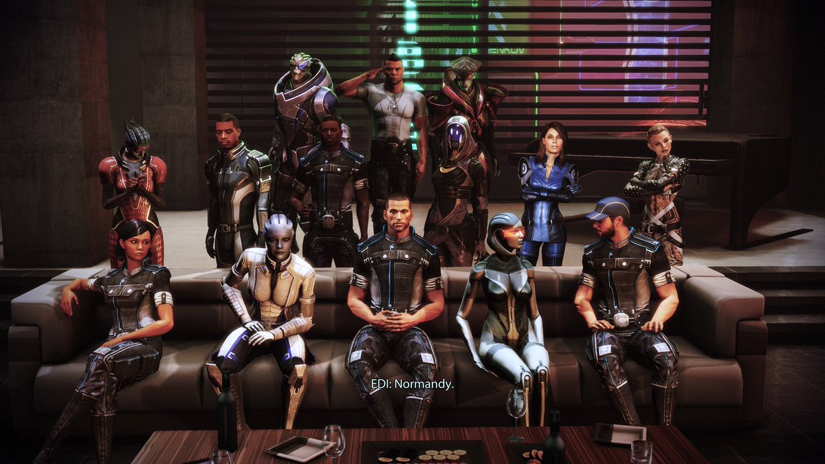 After 60+ hours of excitement, laughs, shock, tears and loss, I have finally played and beaten the “Mass Effect” trilogy and what a ride it has been. Very happy that I finally played them. What can go wrong with a crew like this?