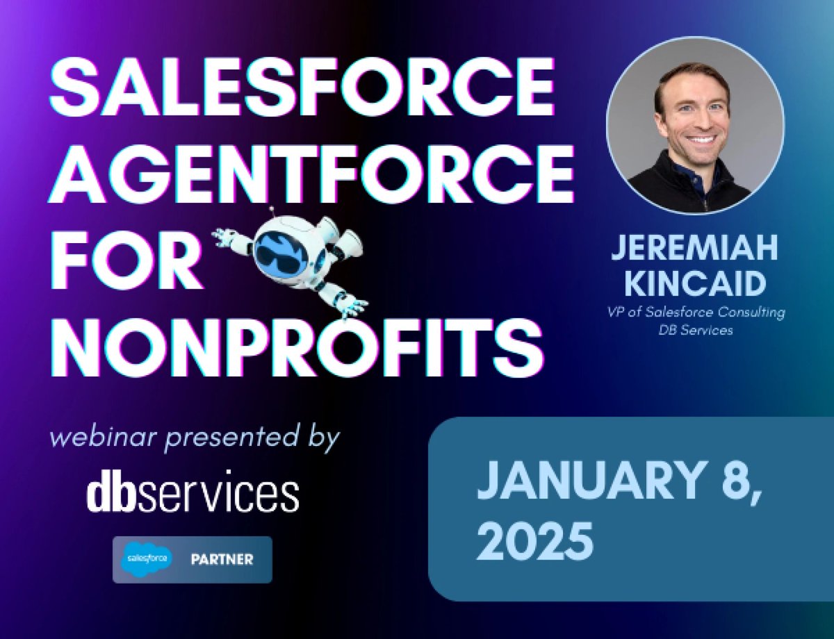 dbservices's tweet image. Nonprofits🤝Agentforce 

Replay now available! AI agents, access, Copilot builds &amp;amp; more.
Watch the webinar hosted by Jeremiah Kincaid.

📥 Download + learn.
dbservices.com/webinars/sales…

#Agentforce #SalesforceAI #Copilot #AISolutions #WebinarReplay #NonprofitTech
