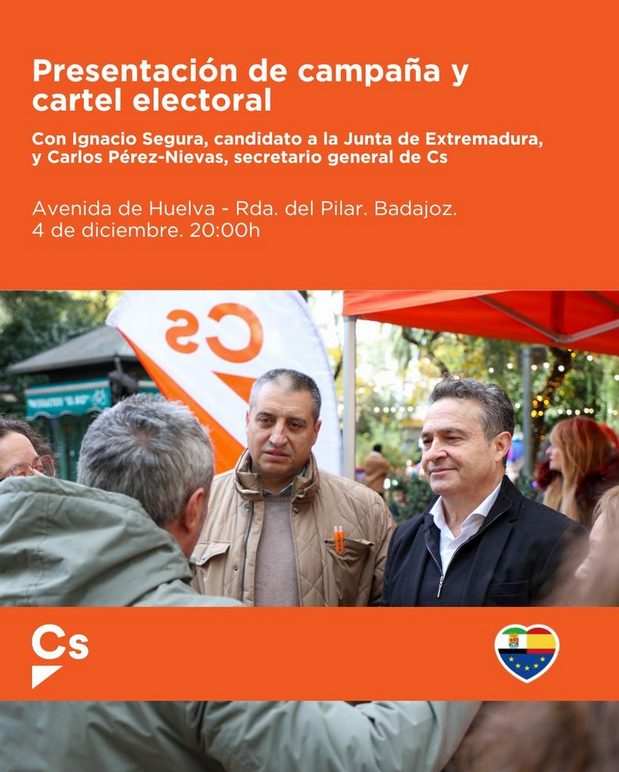 🟠 Mañana damos el pistoletazo de salida a una campaña decisiva para el futuro de Extremadura.

Es el momento de defender una Extremadura que avance, que genere oportunidades y que no se resigne.

📍 Avenida Huelva. Badajoz.
🕗 20:00h