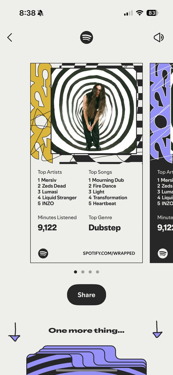 through both of my apps i used for music this year, mersiv is on top lmao
