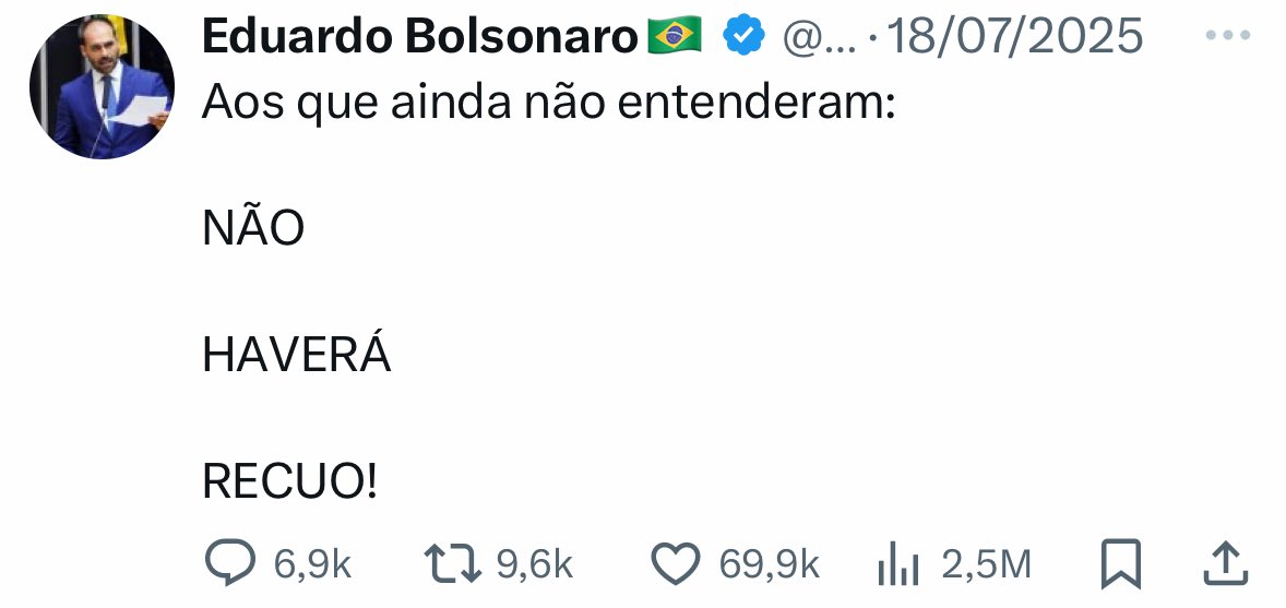 Eduardo, você prometeu 🫠 kkkkkkkkkk