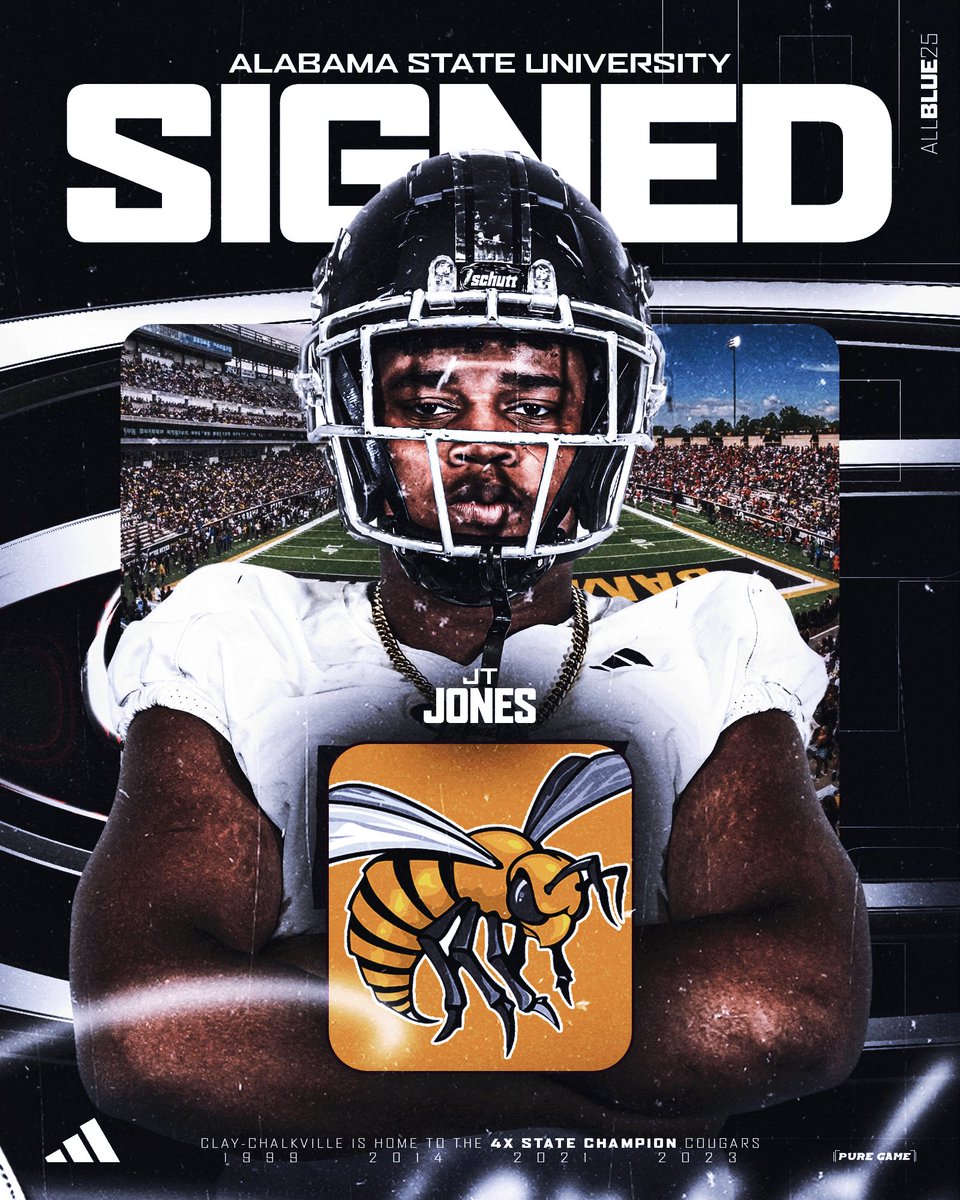 COUGARS SIGNED
<a href="/JaydenJones_52/">Jayden “JT” Jones</a> to Alabama State University.