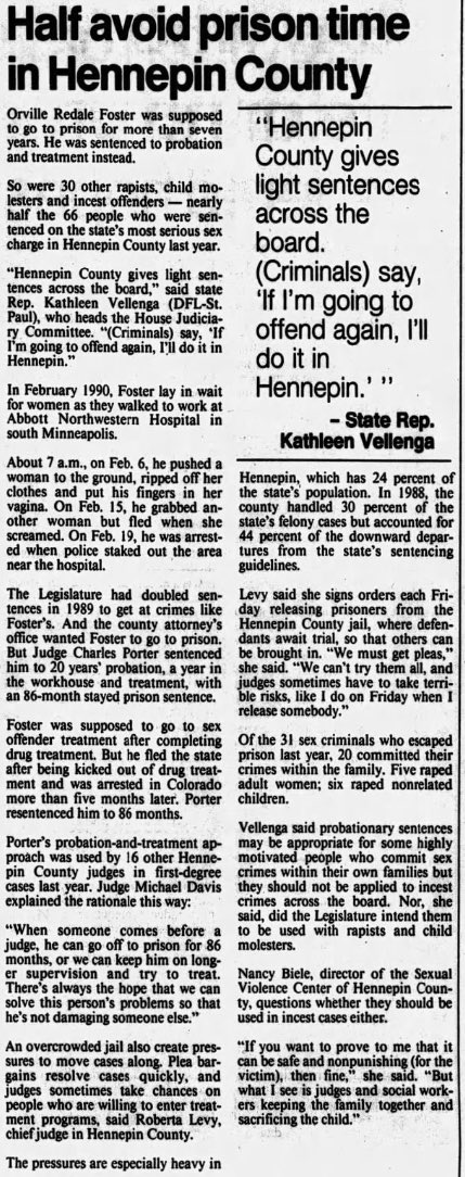 rec0nc11e's tweet image. This is from 1991. Minnesota is so averse to imposing criminal penalties in part because of the Guidelines Commission, and a naive belief in rehabilitation.