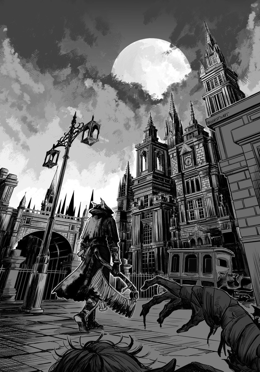 HirotoArt's tweet image. #Bloodborne 

repost