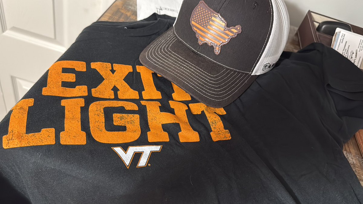 Fire_189's tweet photo. Fitting #NationalSigningDay attire. @coachjfranklin foundation looks to be solid. Nationwide highway for success is heading straight to Blacksburg. #hokienation https://t.co/TAq2vDwU1T