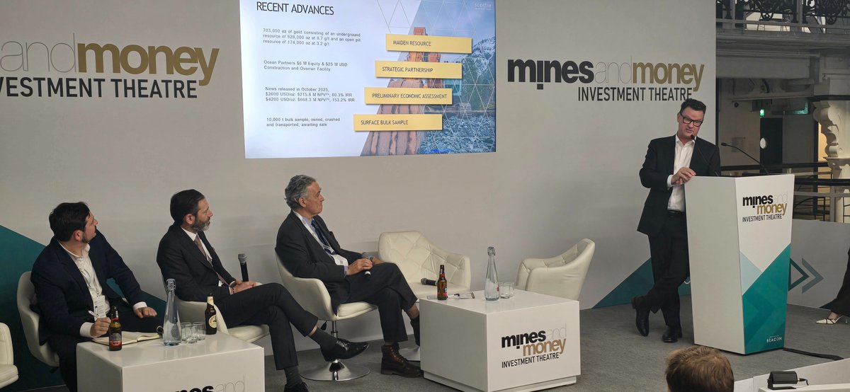 Mining Pitch Battle in London.  <a href="/UraniumHuntress/">Rebecca Hunter</a>, CEO of <a href="/GeigerEnergy/">Geiger Energy - $BEEP #Uranium</a>  and <a href="/BradRourke2/">Brad Rourke</a>, CEO of <a href="/ScottieCorp/">Scottie Resources Corp.</a>  did a great job.

#uranium #gold  $beep $scot