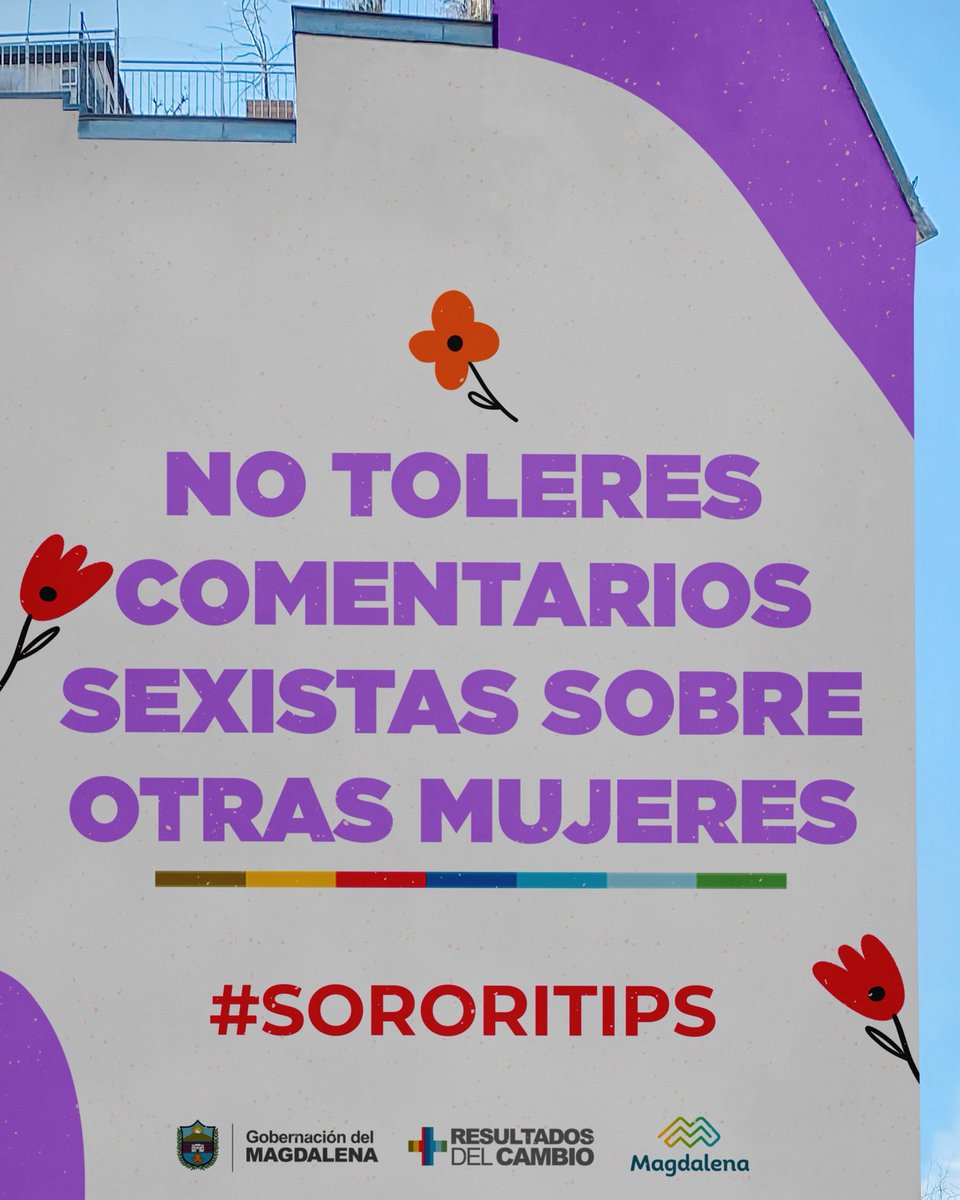 El #25N nos recuerda que cada palabra que ridiculiza o reduce a una mujer alimenta una cultura que permite agresiones más graves. Detener esos comentarios es un acto de sororidad, de respeto y de compromiso con su dignidad.

¡Línea púrpura de la Sec. Mujer Mag 📞 310 2063466