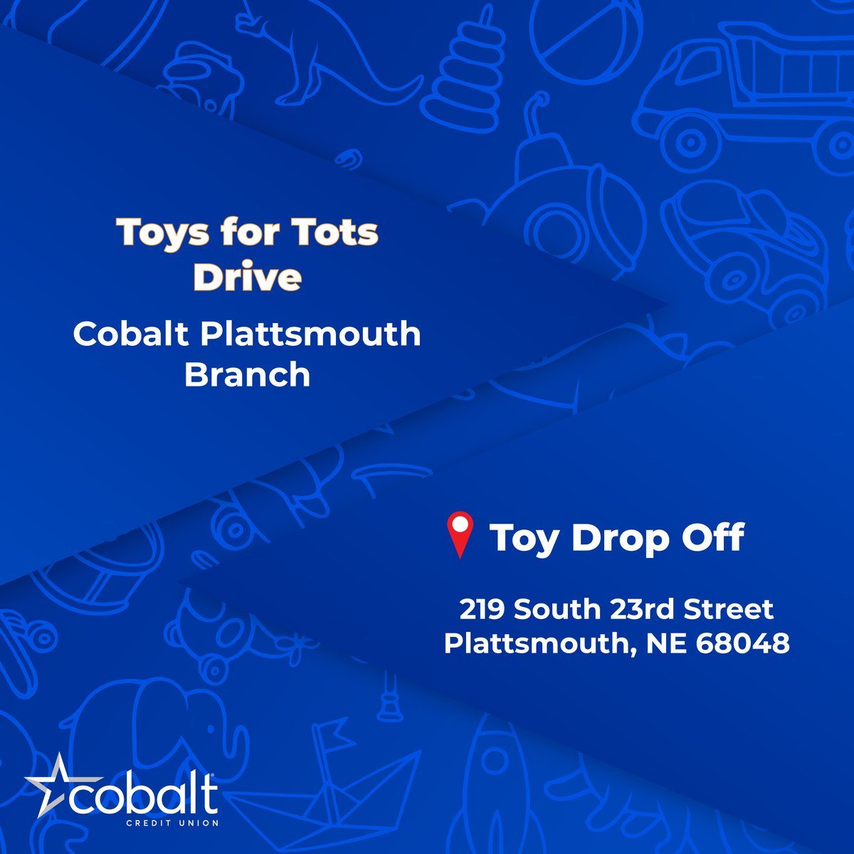 🎁 Our Plattsmouth branch is collecting new, unwrapped toys for Toys for Tots now through Dec 20!
📍 219 S. 23rd St., Plattsmouth, NE 68048