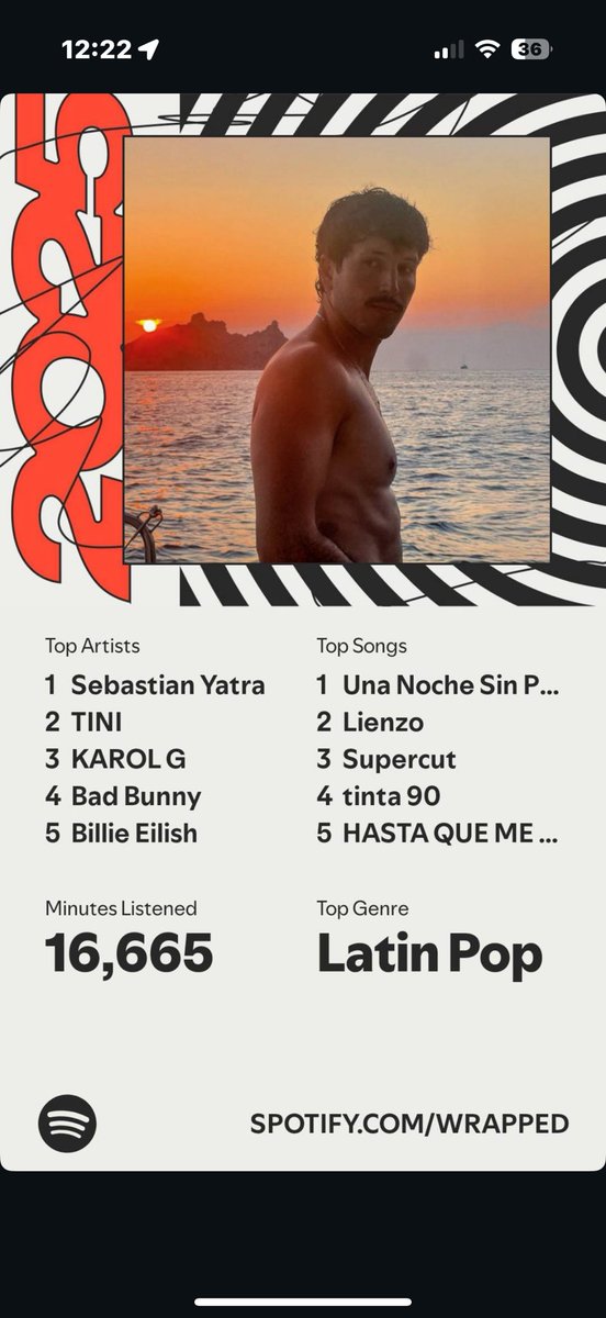 este año no escuché tanta música como lo hago normalmente pero <a href="/SebastianYatra/">Sebastian Yatra</a> siempre será mi top 1 👩🏻‍❤️‍💋‍👨🏻