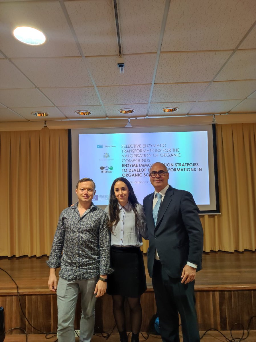 gotorfernandez's tweet photo. Work, organization and dedication pay off. I'm proud that Antía Pintor has received one of the extraordinary awards 2023-2024 from University of Oviedo (@uniovi_info ).
Thanks to co-supervisor Alexey Volkov from @EnginZyme and excellent teams: @INTERfaces2020 &amp; @bioorganicaUOVI https://t.co/mxEKf4UwYM