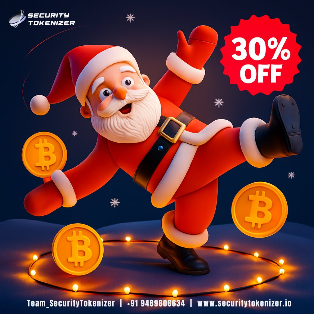 tokens9693's tweet image. 🎄🎉 Holiday Mega Deal!

Security Tokenizer announces Christmas &amp;amp; New Year 30% OFF on ALL services — Token Dev, Web3, NFT, Launchpads &amp;amp; more!

🚀 Build your dream crypto project for less!

👉 Explore Services:securitytokenizer.io

#Blockchain #CryptoDevelopment #Web3